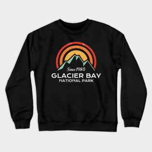 Glacier Bay National Park Retro Crewneck Sweatshirt